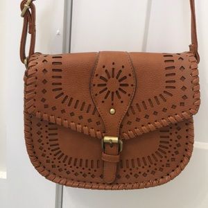 Cognac boho crossbody